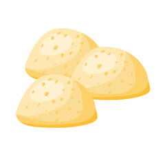 Cheese bread vector
