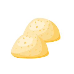 Cheese bread vector