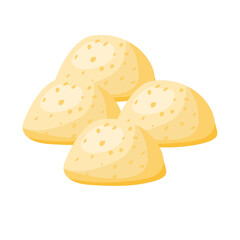 Cheese bread vector