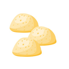 Cheese bread vector