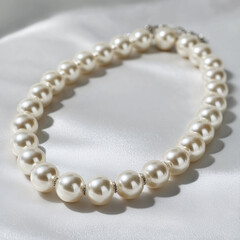 Fototapeta premium luxury pearl necklace