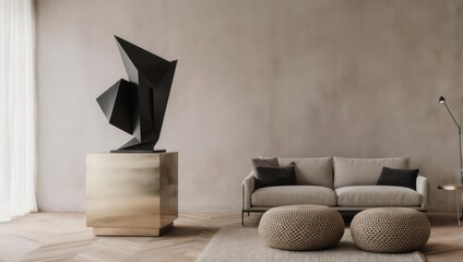 A clean and cozy modern interior featuring natural lighting, minimalist furniture, and warm tones that create a comfortable and stylish atmosphere. Perfect for lifestyle, architecture, or home decor c