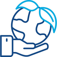 Sustainability Ethics line color icon