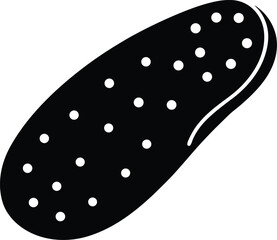 Paramecium silhouette vector art illustration