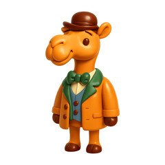 Fototapeta premium PNG Charming camel in formal attire