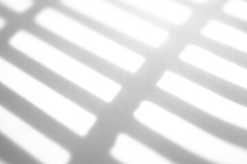 Abstract shadow drop on white wall background overlay mockup effect