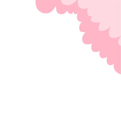 Funny cloud corner border