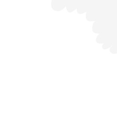 Obraz premium Funny cloud corner border