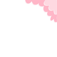 Funny cloud corner border