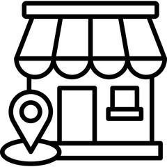 Local Store line icon