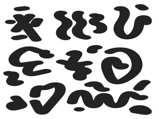 abstract shape irregular blobs