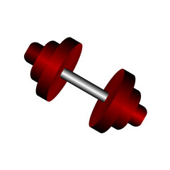dumbbell isolated 