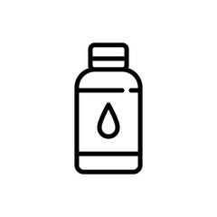 Essential Liquid Droplet Bottle Vector Icon