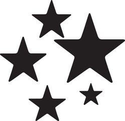 Obraz premium set of star icons vector illustration