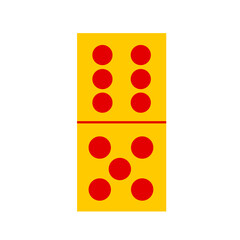 Domino card vector