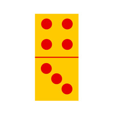 Domino card vector