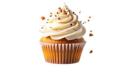 甘さと可愛さが詰まったカップケーキ｜背景なし・透過PNG