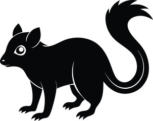 Aye aye silhouette vector art illustration