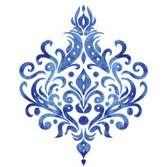 Colorful vintage ceramic tiles wall decoration. Turkish ceramic tiles wall background. Sicilian ceramic style tile, featuring blue decorative flourishes with floral elements.