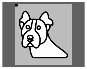 Dog Vector and Icon