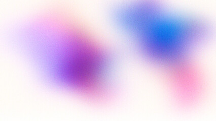 Soft pastel watercolor splashes of purple pink and blue on a clean white background