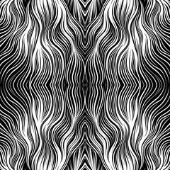 Black And White Pattern Vector. Geometric Retro Vintage Pattern. Repeated And Decorative Design That Can Be Used For Packaging, Decorating, Interior Design, Wallpapers, and Banners.