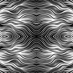 Black And White Pattern Vector. Geometric Retro Vintage Pattern. Repeated And Decorative Design That Can Be Used For Packaging, Decorating, Interior Design, Wallpapers, and Banners.