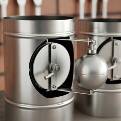 Modern Silver Kitchen Gadgets - Stylish and Functional Design.