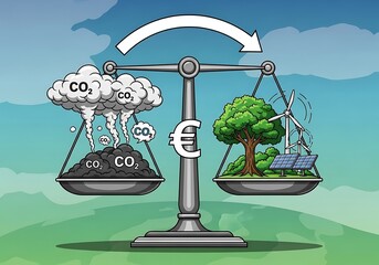 Carbon Pricing - Balancing Pollution Costs with Green Energy Investments.