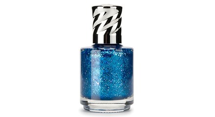 Sparkling Blue Nail Polish - A Touch of Glamour for Your Nails.
