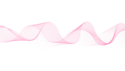 Modern Pink Abstract Wave Line Background Design