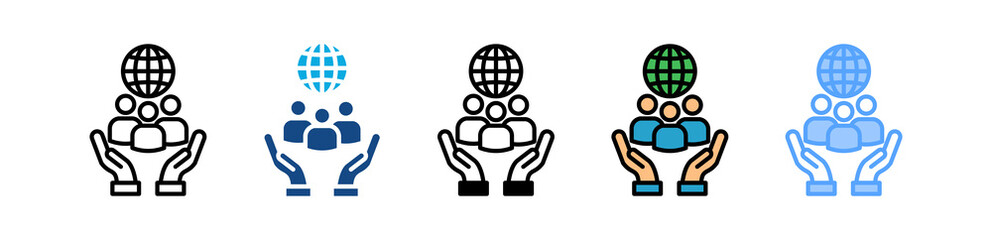 Social Responsibility multiple icon