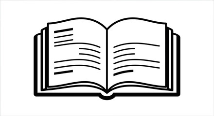 open book vector illustration