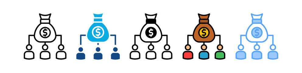 Profit Sharing multiple icon