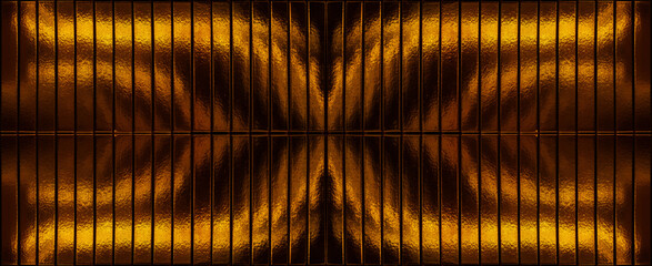 Wall of many gold bars background