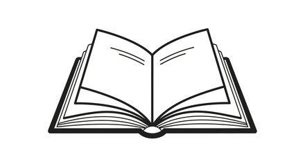 open book vector illustration