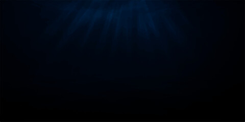 Abstract blue light background with glowing rays and motion effects
