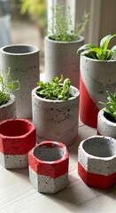 Concrete Planters - A Collection of Modern Home Decor.