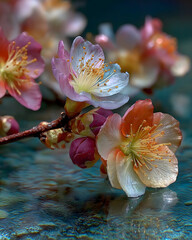 Sui-Tang Dynasties: Three Teachings Fusion - Taoism: Illusion & Reality, Tang Bronze Mirror, Illusory Garden, Real Dewy Branch, Dressing Table
