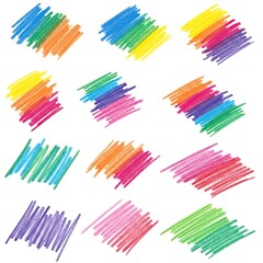 Vibrant Marker Strokes - A Colorful Abstract Background.