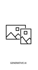 Generative AI Icon - Visual Representation of Artificial Intelligence Creation.