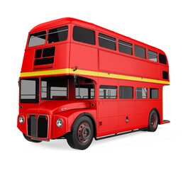 Double Decker Bus Isolated