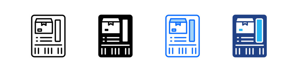 Shipping Tag Icon Set Multiple Style Collection