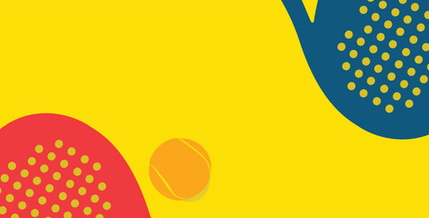 Modern vector editable paddle tennis versus poster for any graphic background