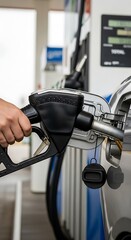 Fueling Up - A Close-Up of a Gas Pump Nozzle.