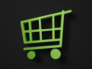 Car paint shopping cart symbol
