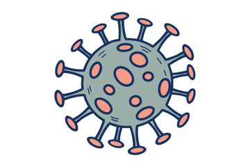 Coronavirus (COVID-19) virus illustration.