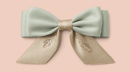 Eco-friendly gift badge icon concept featuring a green bow to promote sustainable gifting practices and celebrations