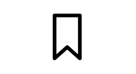 Bookmark Icon Outline gigapixel scale isolated on a transparent background