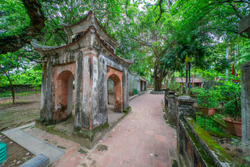 Old building at Hoa Lu, an ancient capital of Vietnam. Trang An Scenic Landscape Complex